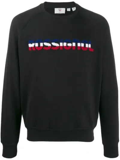 Rossignol Terry-flocked Sweater In Black