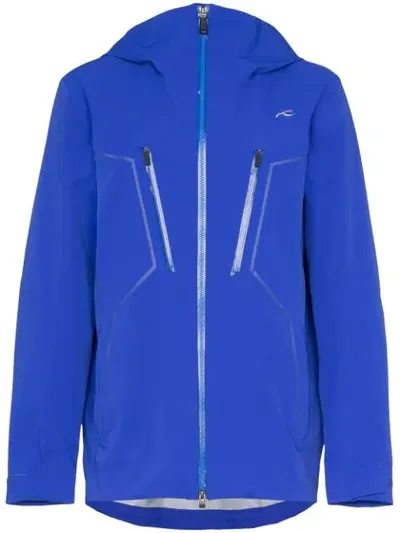 Kjus Blue Macun Technical Shell Hooded Jacket