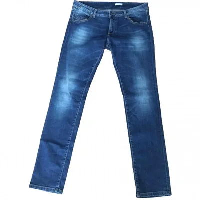 Pre-owned Daniele Alessandrini Slim Jeans In Blue