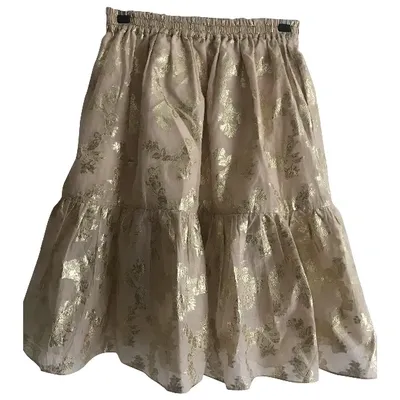 Pre-owned Suno Mid-length Skirt In Metallic