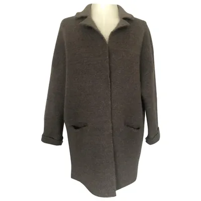 Pre-owned Roberto Collina Wool Coat In Brown