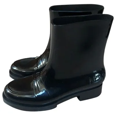 Pre-owned Kartell Ankle Boots In Black