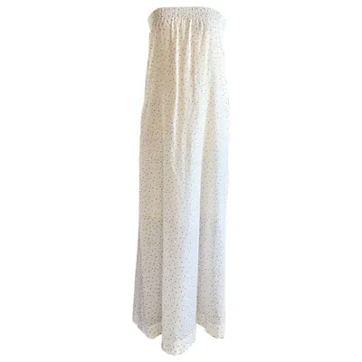 Pre-owned Swildens Maxi Dress In Ecru