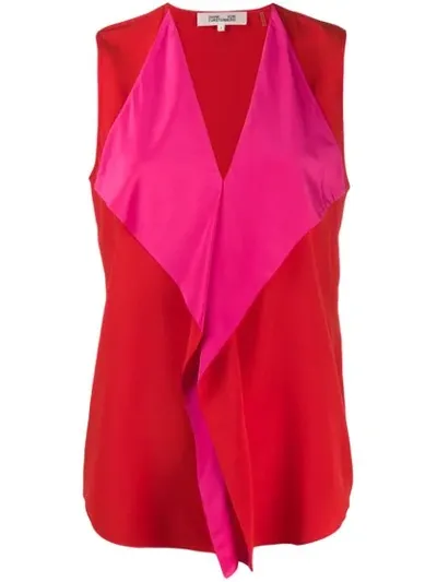 Diane Von Furstenberg Isabel Top In Red