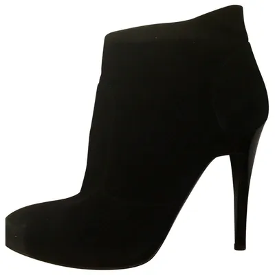 Pre-owned Alberta Ferretti Ankle Boots In Black