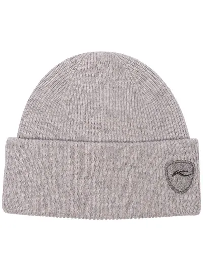 Kjus Gerippte Beanie Mit Logo In Grey