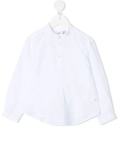 Knot Kids' Tunic Linen Shirt In White