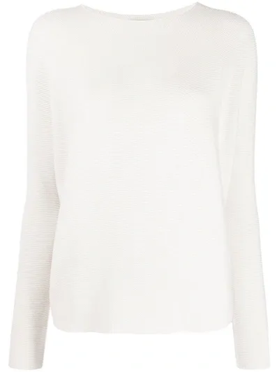 Christian Wijnants Kami Horizontal Weave Jumper In White