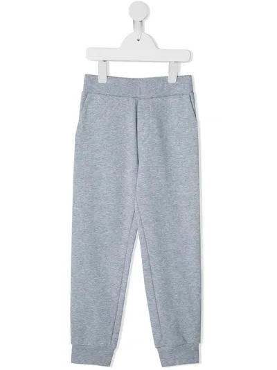 Fendi Kids' Logo Printed Track Pants In Grey