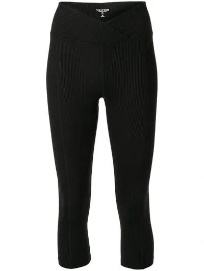 Year Of Ours Ribbed Crapri Trousers In Black