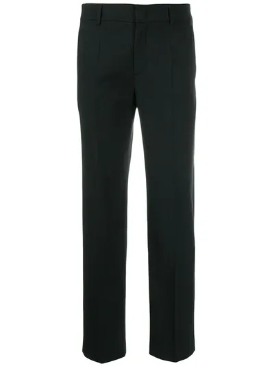 Red Valentino Straight-leg Tailored Trousers In Black