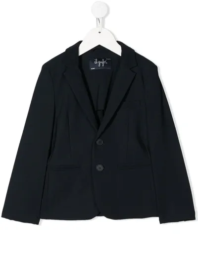 Il Gufo Kids' Tailored Blazer Jacket In Blue