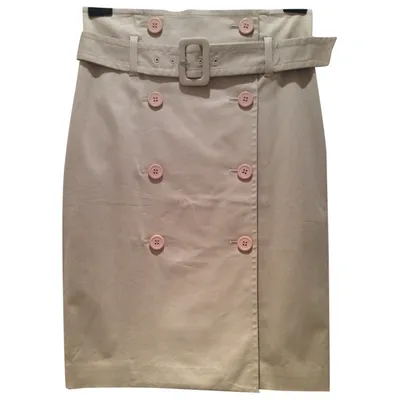 Pre-owned Club Monaco Skirt In Beige