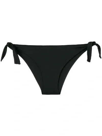 Fisico Logo Patch Bikini Bottoms In Black