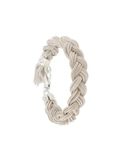 Emanuele Bicocchi Woven Strap Bracelet In White