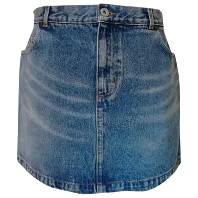 Pre-owned Allsaints Mini Skirt In Blue