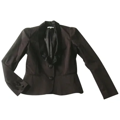 Pre-owned Maje Black Cotton Jacket