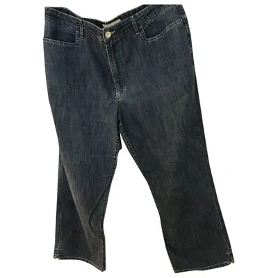 Pre-owned Escada Straight Jeans In Blue