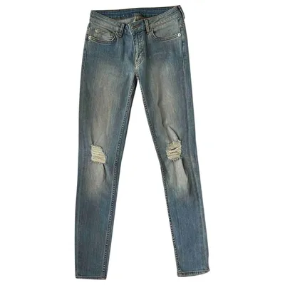 Pre-owned Blk Dnm Slim Jeans In Blue