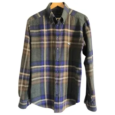 Pre-owned Etro Shirt In Blue