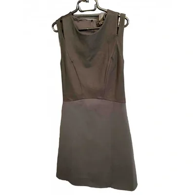 Pre-owned Allsaints Silk Mid-length Dress In Black