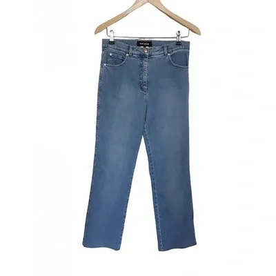 Pre-owned Escada Straight Jeans In Blue