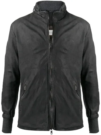 Giorgio Brato Distressed Slim-fit Jacket In Black