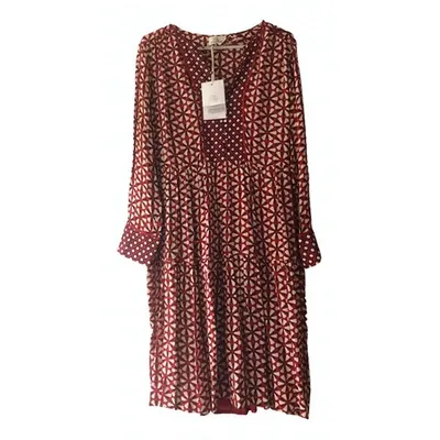 Pre-owned Stella Forest Silk Mid-length Dress In Red