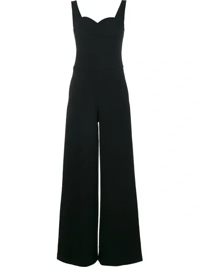 Osman Sweetheart Neck Jumpsuit In Black