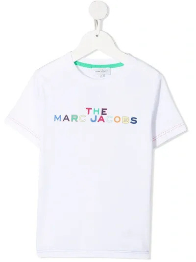 The Marc Jacobs Kids' Logo-print Organic Cotton T-shirt In White