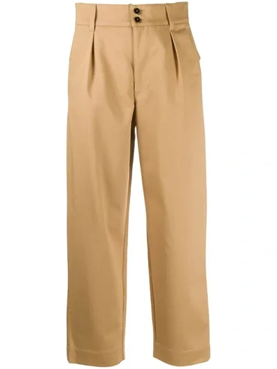 Barena Venezia Straight-leg Pleated Waist Trousers In Neutrals