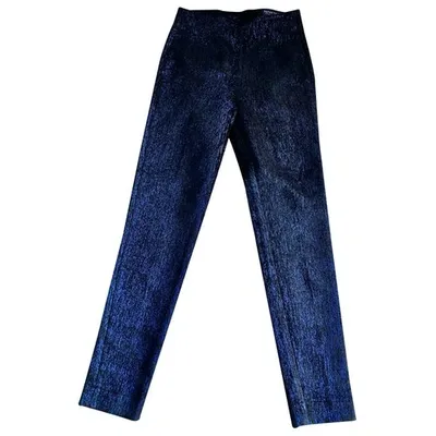 Pre-owned Department 5 Trousers In Blue