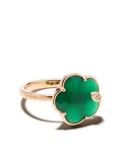 Pasquale Bruni Women's Petit Joli 18k Rose Gold, Green Agate & 0.04 Tcw Diamond Flower Ring