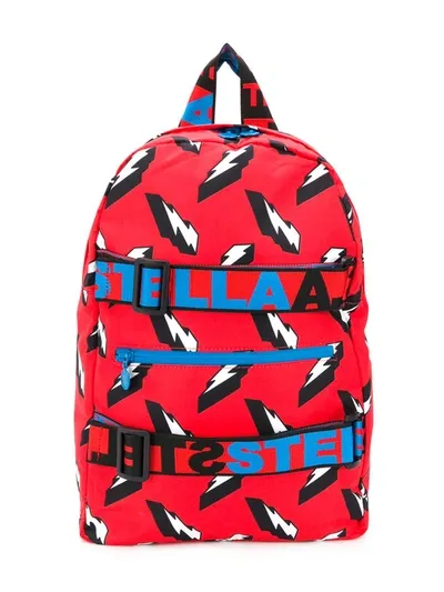 Stella Jean Kids' Lightning Bold Rucksack In Red