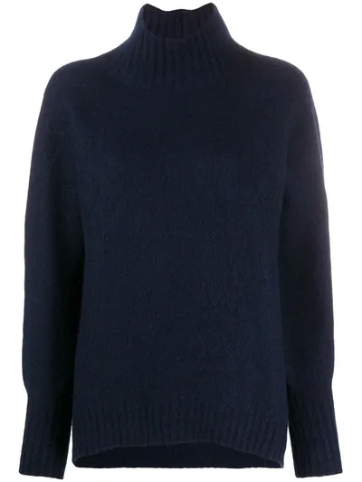 Drumohr Roll-neck Sweater In Blue