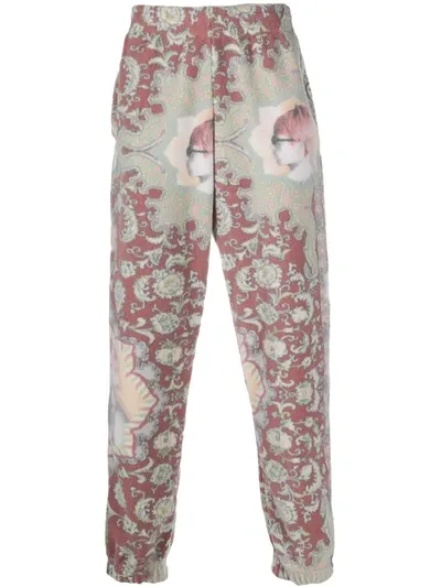 Martine Rose Bunny Carper-print Track Pants In Red ,green