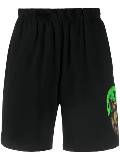 Chinatown Market German Shepherd-print Track Shorts In Black