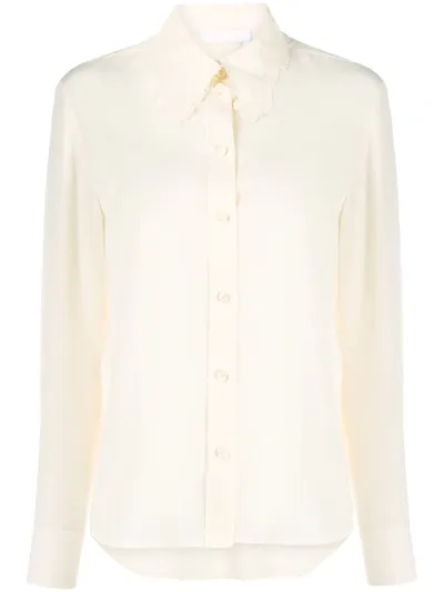 Chloé Chloe Classic Shirt In White