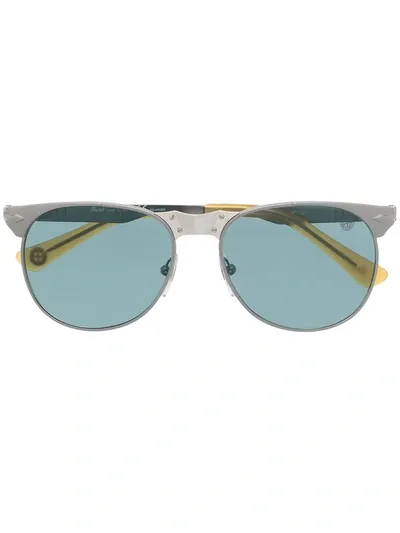 Persol Aviator Frame Glasses In Gray