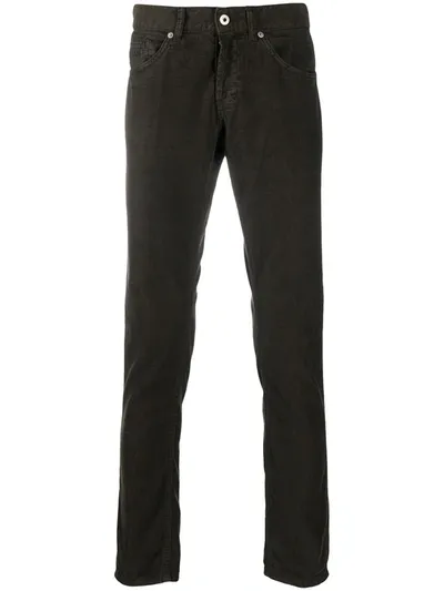 Dondup Slim-fit Corduroy Trousers In Brown