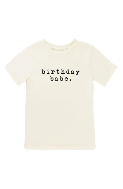 Tenth & Pine Kids' Birthday Babe Graphic Organic Cotton T-shirt In Natural