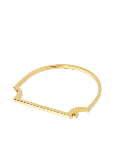 Monica Vinader Signature Skinny Bangle In Gold