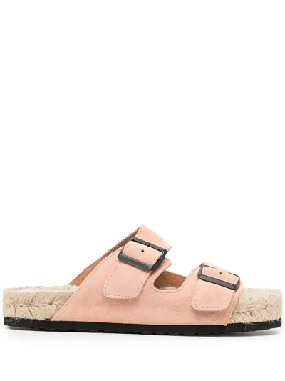 Manebi Nordic Double-buckle Sandals In Pink