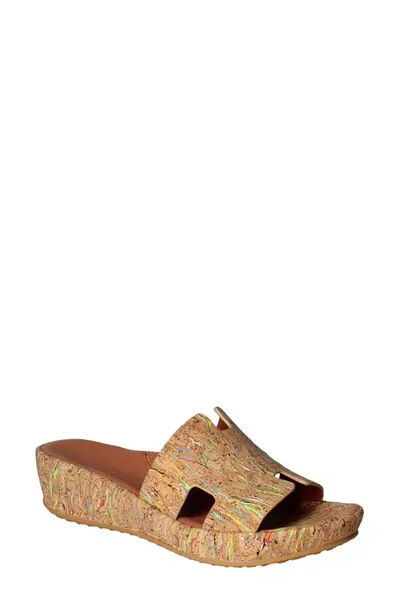 L'amour Des Pieds Catiana Platform Sandal In Bright Multi