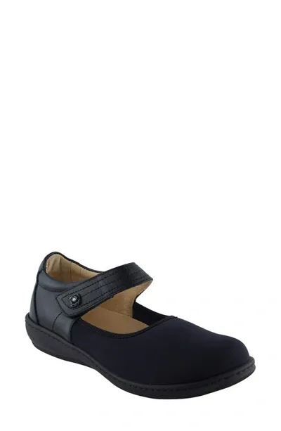 David Tate Everly Mary Jane Flat In Black