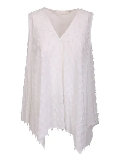 Xacus Miranda V-neck Tank Top In White