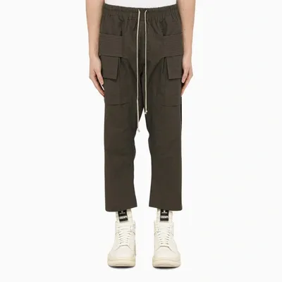 Drkshdw Dark Grey Cropped Cargo Trousers