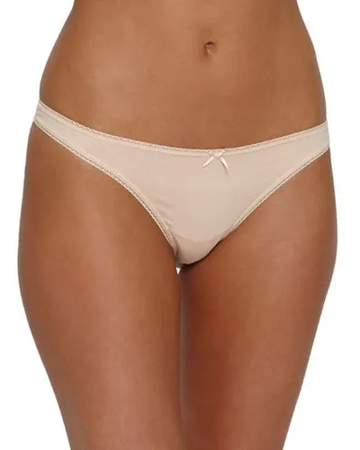 Eberjey Goddess Pima Cotton Bikini Briefs In Buff