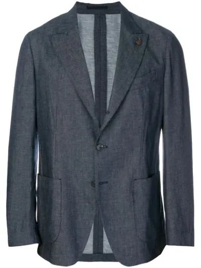 Gabriele Pasini Fitted Formal Blazer In Blue