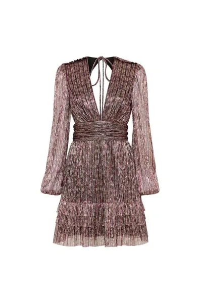 Rebecca Vallance Claude Mini Dress In Metallic